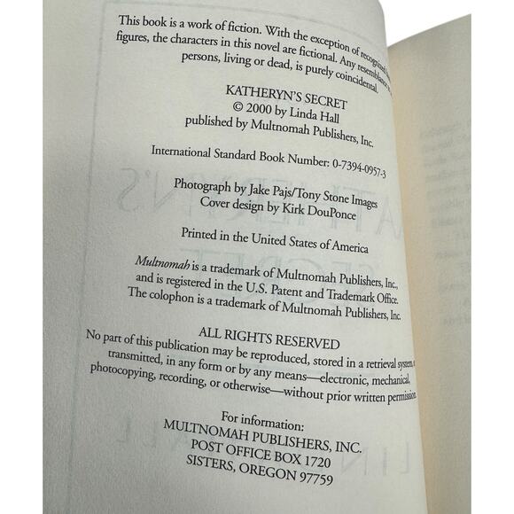 Katheryn's Secret by Linda Hall (Hardcover) - Picture 8 of 8